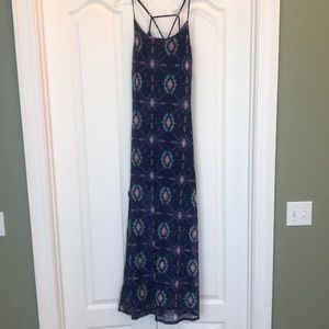 Sexy long dress, sheer from mid thigh down